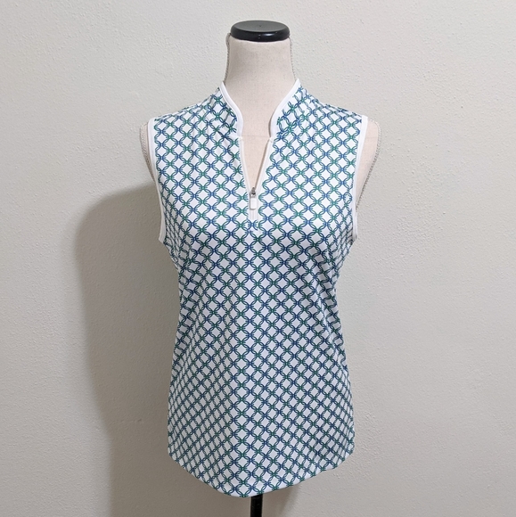 Tory Burch Tops - NWT Tory Sport Printed Performance Half Zip